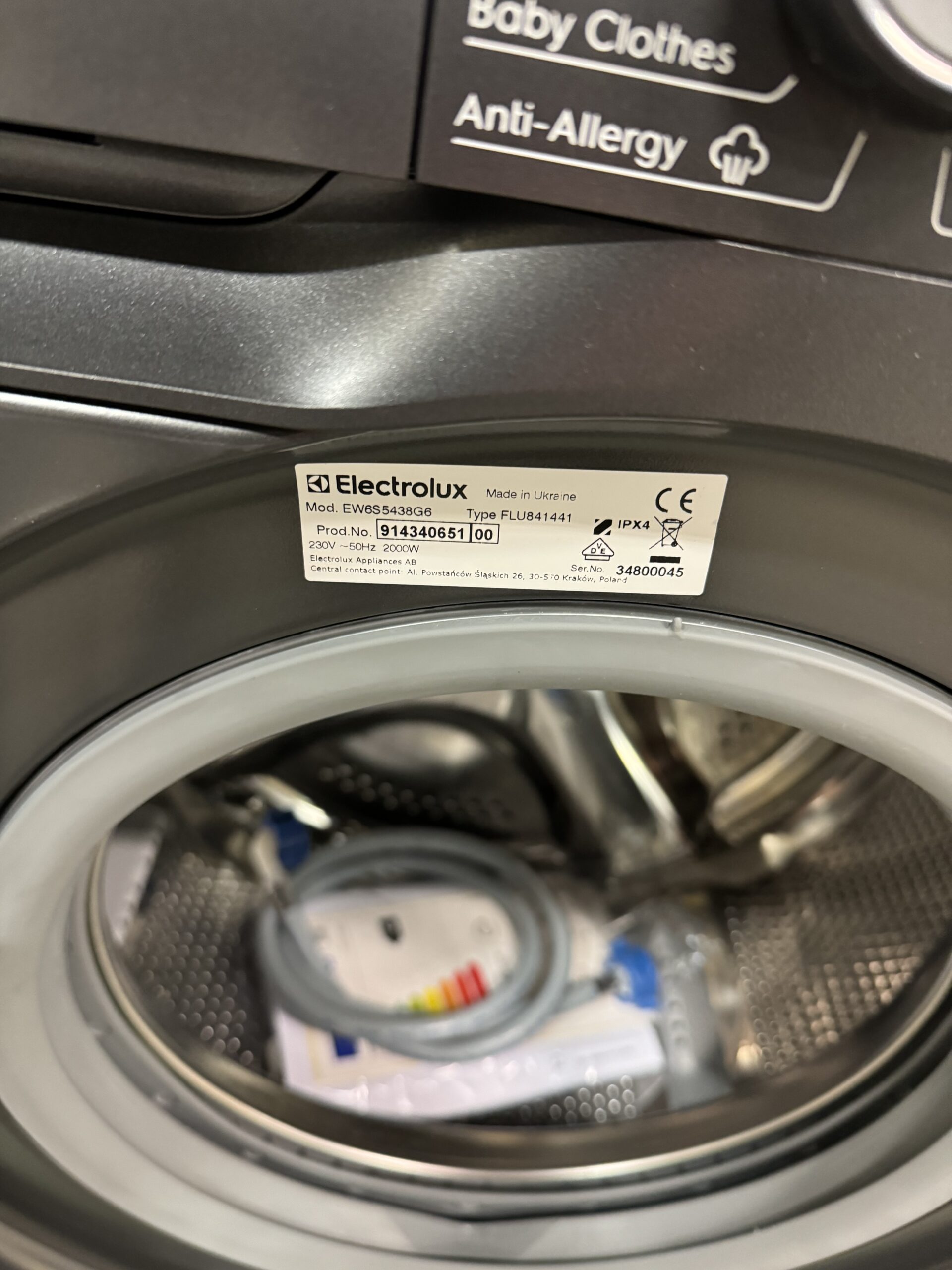 Electrolux Kompakt Tvättmaskin EW6S5438G6 (dark Silver)