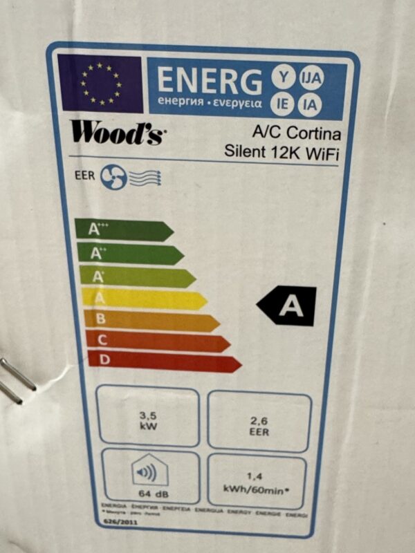 Woods portabel AC Cortina Silent 12K WAC1203G - Bild 3