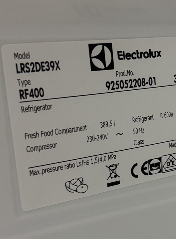 Electrolux Kylskåp LRS2DE39X - Bild 2