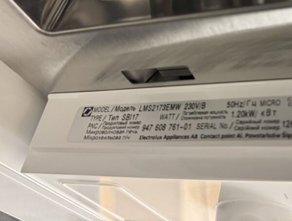 Electrolux Inbyggnadsmikro LMS2173EMW - Bild 2