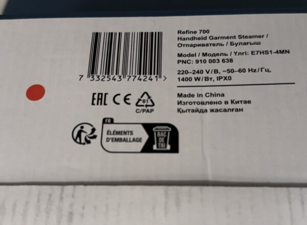Electrolux E7HS1-4MN klädsteamer - Bild 2