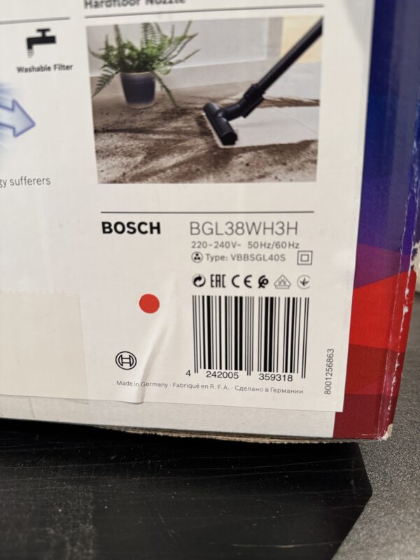 Bosch Serie 4 Dammsugare med påse BGL38WH3H - Bild 2