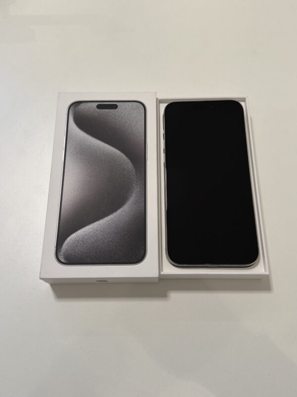 Apple iPhone 15 Pro Max 256 GB (vit titan) - Bild 2