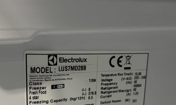 Electrolux Frysskåp LUS7MD28B (svart) - Bild 2