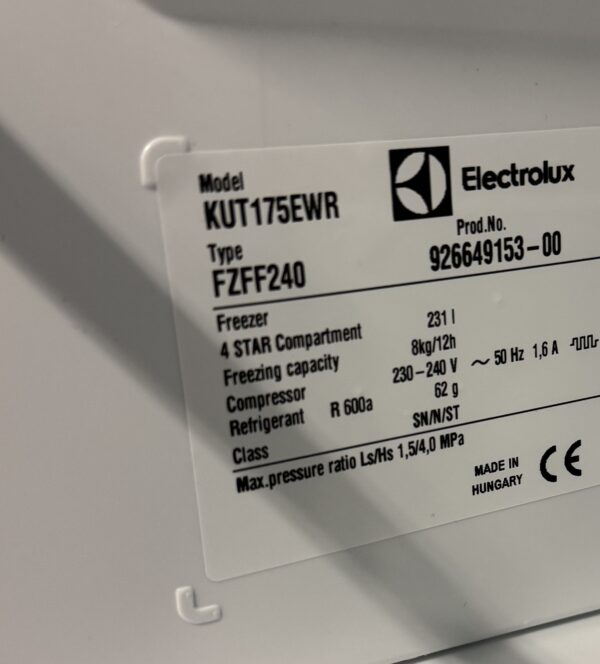 Electrolux Frysskåp KUT175EWR - Bild 2
