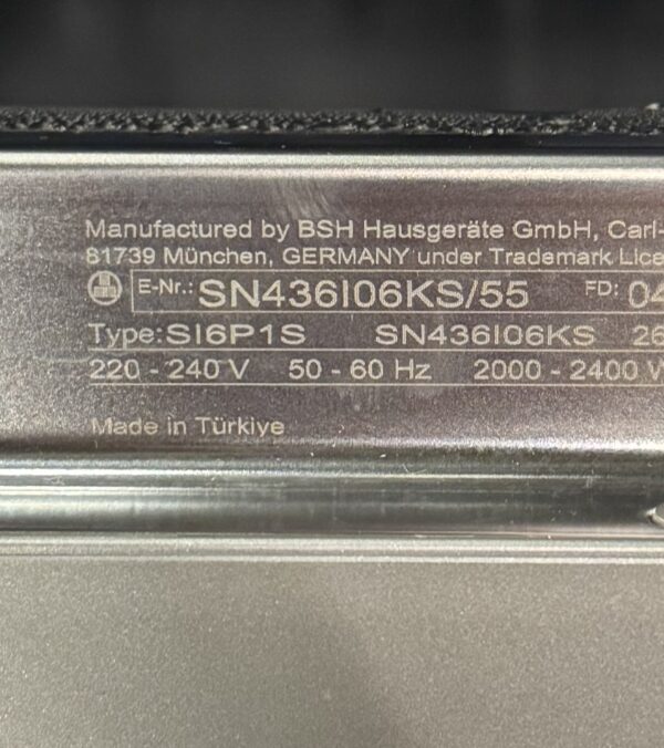 Siemens IQ300 Diskmaskin SN436I06KS (rostfri) - Bild 2