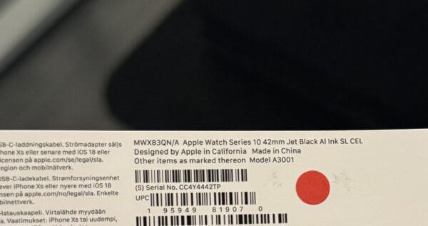 Apple Watch S10 42mm GPS (Jet Black Alu/Ink Sport Loop) - Bild 2