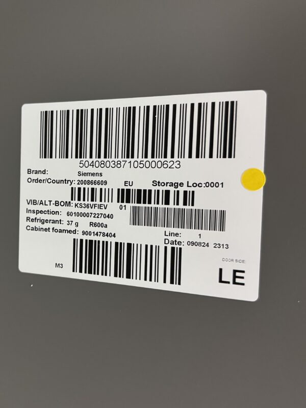 Siemens Kylskåp KS36VFIEV - Bild 2