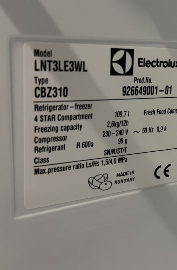 Electrolux Serie 500 Kyl/Frys LNT3LE3WL - Bild 2