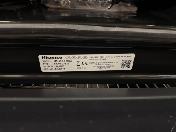 Hisense Induktionsspis HCI8647BG - Bild 2
