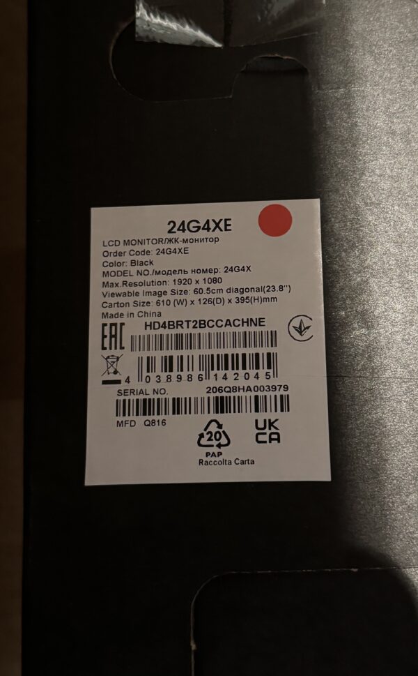 AOC Bildskräm gaming 24G4XE 24"  - Bild 2