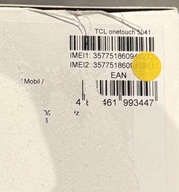 TCL Onetouch 5041 mobiltelefon (grå) - Bild 2