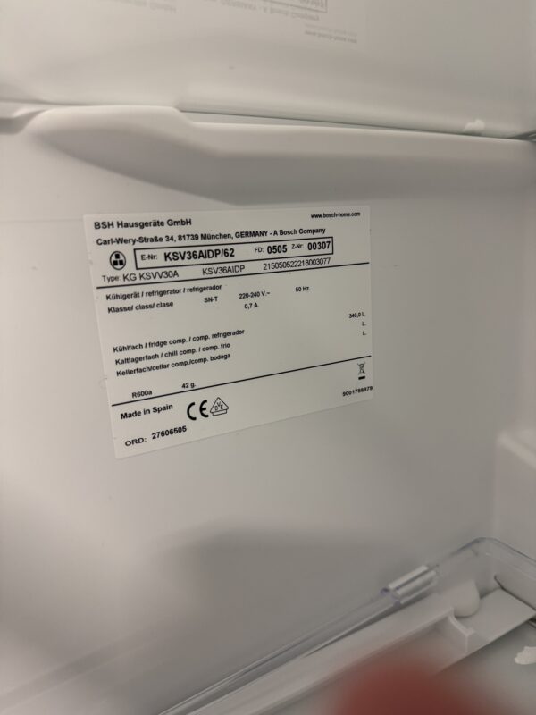Bosch Serie 6 Kylskåp KSV36AIDP - Bild 2
