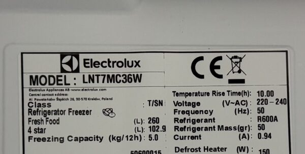 Electrolux Kyl/frys LNT7MC36W - Bild 2