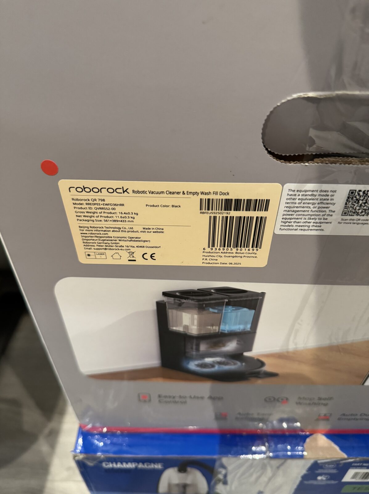 Roborock Qrevo 798 Robotdammsugare QVRRS52-00 (Svart) - Bild 2